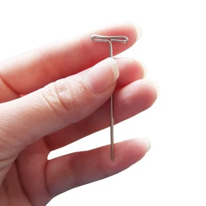 50PCS T-pins Curved Needles For Wig Making Blocking Knitting Modelling Crafts AU - Picture 1 of 14