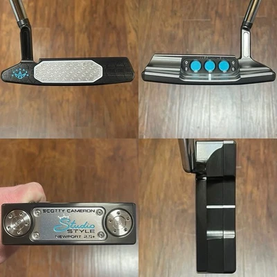 Scotty Cameron Studio Style Newport 2.5 Plus Putter - LH - New - Xtreme Dark -TF - Image 1 of 4