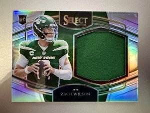 2021 Panini Select ZACH WILSON Rookie Patch Silver Prizm RC Jets Broncos /99 - Picture 1 of 2