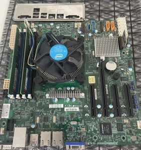 SuperMicro X11SSM-F, Intel E3-1240+32GB RAM+++ extras - Zdjęcie 1 z 5