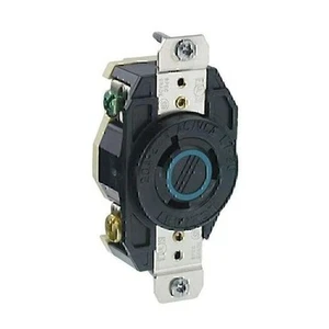 Leviton 2330 NEMA L7-20R Single Locking Receptacle 20A, 277V, 2P, 3W - Picture 1 of 3
