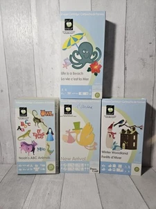 Lot of 4 Cricut Cartridges Provo Craft Beach, Baby, Winter, AnimalComplete Boxes - Picture 1 of 13