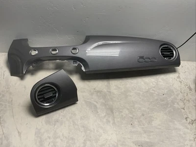 2012-2015 FIAT 500 DASH DASHBOARD TRIM PANEL AIR VENT  GRAY - Image 1 of 4