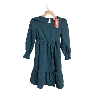 NWT - Girls Size 4/5 Green Ruffle Dress - Picture 1 of 1