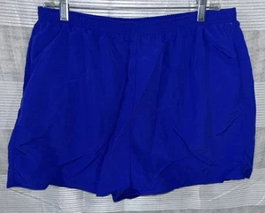 LL Bean Womens Cobalt Blue Supplex Nylon Drawstring Shorts Sz 16 Stretch - Picture 1 of 3