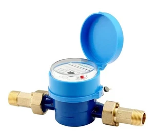 Watflow DN15 Wasserzähler 1/2" NPT, Gallone Wasserdurchflussmesser, Einstrahl Hor.Ins. - Bild 1 von 10