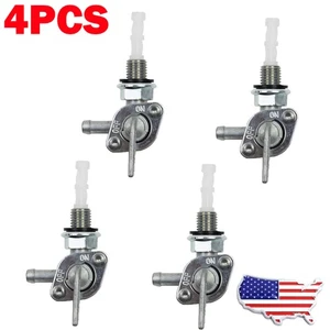 4 Stück M10 1/4" Kraftstoff Absperrventil Benzinhahn Schalter für Generator Gasmotor Tank - Bild 1 von 9