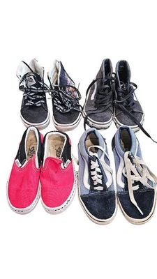 Lot of 4 VANS Boys VANS Shoes,  1 13 And 3 12 - Image 1 of 4