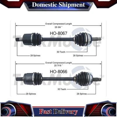 Front Left Right CV Axle Drive Shaft Joint Assembly For 1989 1990 Acura Legend - Image 1 of 3