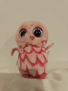 pink owl ty beenie boo clip no tag - Picture 1 of 2