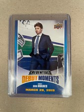 **QUINN HUGHES** UD Credentials Debut Moments **Vancouver Canucks**