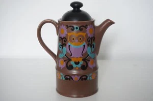 Sadler Vintage Mid-Century Modern Owl Design Coffee Pot - c.1970's - Picture 1 of 11