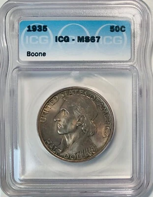 1935 ICG MS67 BOONE Commemorative Half Dollar - Image 1 of 2