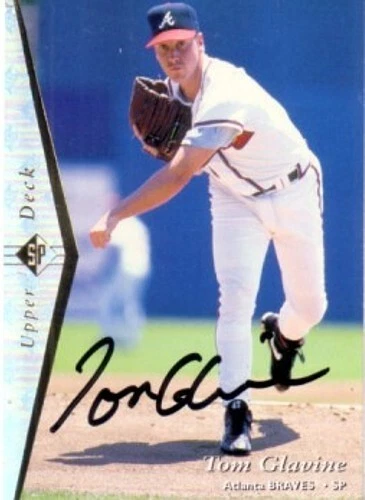 Tom Glavine autographed signed autograph Atlanta Braves 1995 Upper Deck SP card - Image 1 of 1