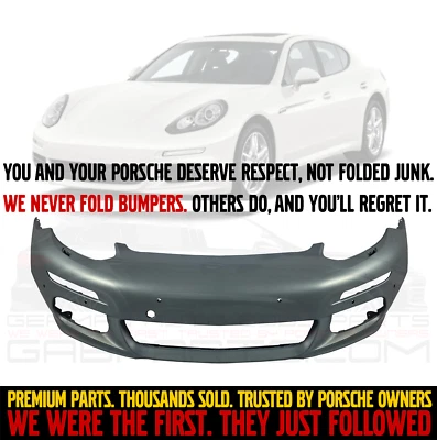 Porsche Panamera 2014-2016 Premium Front Bumper Cover 97050591169 97050591151 - Image 1 of 4