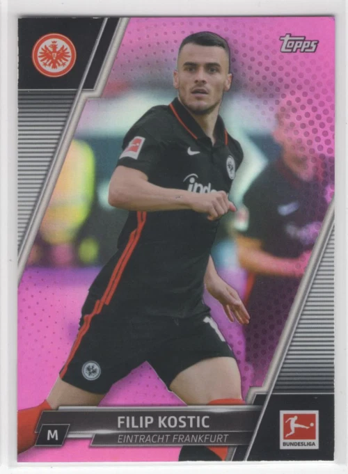 2021-22 Topps Bundesliga Fuchsia Foil #63 Filip Kostic /125 - NM-MT - Image 1 of 1