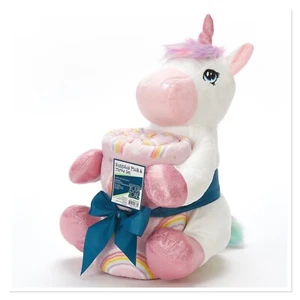 Huggable Plush & Throw Set Unicorn - Picture 1 of 4