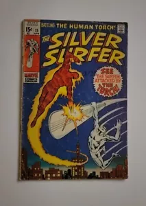 Silver Surfer #15 Bronze Age 15 Human Torch Battle Cover Marvel Comics Group - Picture 1 of 2