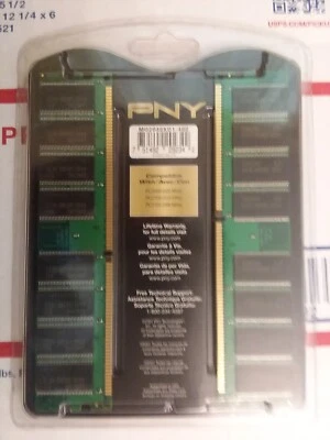 PNY PC3200 2 GB DIMM 400 MHz DDR Memory (MD2048KD1-400) - Image 1 of 2