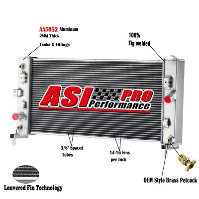 2Row Radiator For 2008 - 2009 Buick Allure LaCrosse 2006 - 2011 Chevrolet Impala - Image 1 of 4