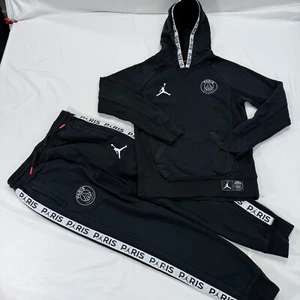 JORDAN Paris Saint Germain Hoodie Sweatshirt Sweatsuit Joggers Youth Boy Medium - Picture 1 of 14