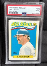 1989 TOPPS ALL-STAR KIRK GIBSON # 396 - PSA 9 - (POP 11, 15 Higher)