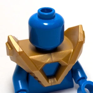 Lego - Utensilio de minifigura - Dorado, armadura de hombro/pecho, puntiagudo - Imagen 1 de 2