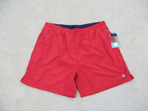NEW Nat Nast Swim Trunks Adult 2XL XXL Red Crest Bathing Suit Shorts Men