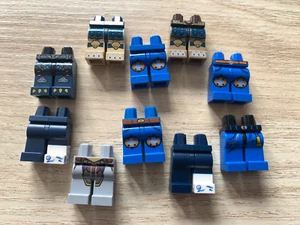LEGO 10 PIEZAS - LOTE - PIERNAS MINIFIGURA - ROBOT CIUDAD AZUL RARO - Imagen 1 de 1