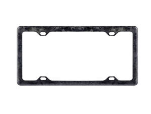 Car License Plate Frame Cover Hood Rear Black Forged Carbon Fiber For Subaru