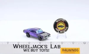 Custom Barracuda Purple 1967 Hot Wheels Mattel Vintage Redline RL w/ Button - Picture 1 of 6