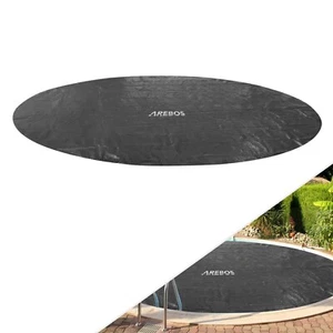 AREBOS Wärmeplane Solarfolie Solarplane Solarheizung Pool Heizung 120mic schwarz - Bild 1 von 13