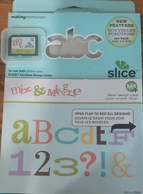 Tarjeta de diseño de mezcla y mezcla para hacer rebanadas 33065 letras números puntuación alfabeto Foto 1 de 4