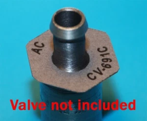 CORVETTE CHEVELLE CHEVROLET 65-67E #691 PCV VALVE TAG. GRAY W/BLACK LETTERING - Picture 1 of 1