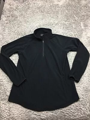 BCG 1/4 Zip Pullover Mens Size XL Black Fleece Zip Pocket - Image 1 of 4