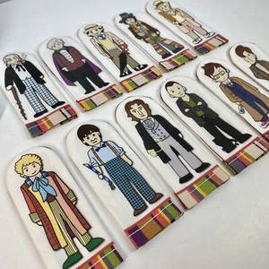 DOCTOR WHO 1-11 Finger PUPPETS Handcrafted Old School ACTION FIGURES 100% Cotton - Picture 1 of 11