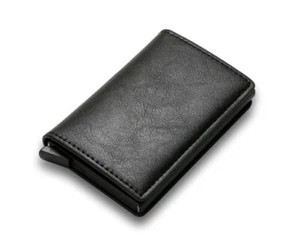 Label Lee Wallet For Man PU Leather Automatic Popup Card Holder RFID Mini Wallet - Picture 1 of 4