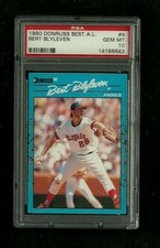 Bert Blyleven 1990 Donruss BASEBALL'S BEST #4 PSA 10 GEM MINT 5th ALL TIME in Ks