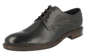 Men's Bugatti Formal Black Leather Lace Up Shoes: Bene - Picture 1 of 9