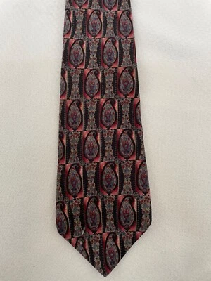 Cambridge Classics Silk Geometric Bronze Silk Necktie - Image 1 of 3