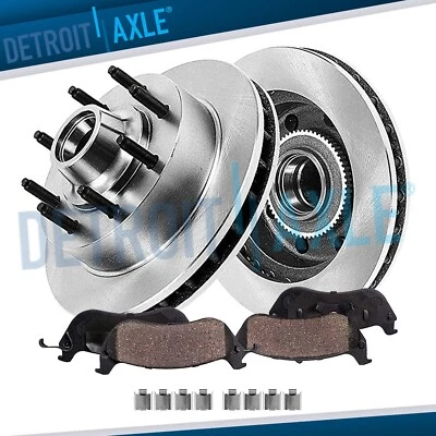 Front Disc Rotors Ceramic Brake Pads for Ford E-150 E-250 E-350 E-450 Super Duty - Image 1 of 4