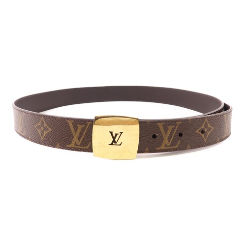 LOUIS VUITTON（LV） Cintura Louis Vuitton LV GHW Ceinture taglio LV M6887U monogramma marrone
