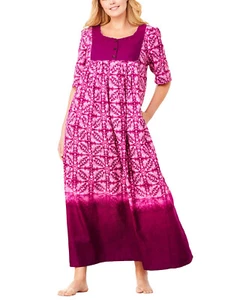 Baumwolle Kurz-Arm Maxikleid Kleid Sommerkleid Only Necessistis Gr. 46 - 64  #F6 - Bild 1 von 2