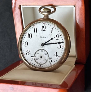 1948 Elgin Pocket Watch in Monster Gram Gold Filled Case Battery Not Included - Picture 1 of 7