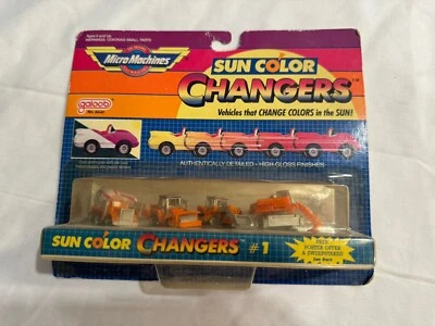 1988 Galoob Micro Machines Sun Color Changers #1 Construction No. 6440 Bx6 - Image 1 of 4