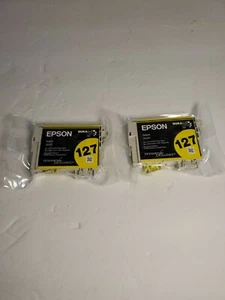 Epson 127 XL 2 pack Ink Cartridges Yellow OPEN BOX - Picture 1 of 5