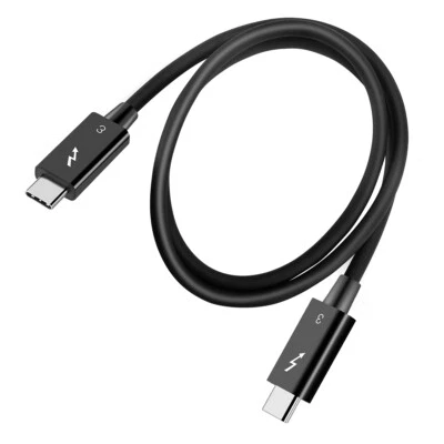 Lenovo Thunderbolt 3 Cable 0.7M 40Gbps 100W 5K 4K Display USB-C Gen 2 Video Cord - Image 1 of 4