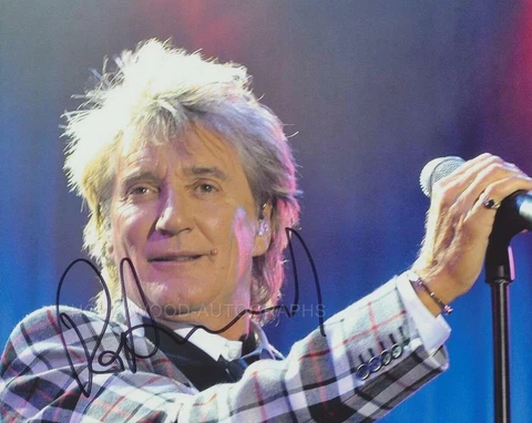ROD STEWART - GENUINE SIGNED AUTOGRAPH Cover