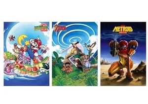 Game Boy Poster Set - Mario - Zelda - Metroid - NEU & OVP - Bild 1 von 1