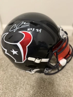 Andre Johnson Houston Texans Signed Full Size Replica Helmet JSA Certified - Image 1 of 4
